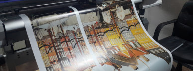 Druck auf Plane und Photopapier